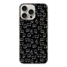Чехол с принтом для iPhone 17 Pro Max (AlphaPrint) Модные коты (Меленькие котики)