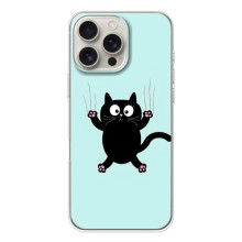 Чехол с принтом для iPhone 17 Pro Max (AlphaPrint) Модные коты (Падающий кот)