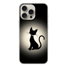 Чехол с принтом для iPhone 17 Pro Max (AlphaPrint) Модные коты (Силуэт котика)