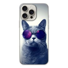 Чехол с принтом для iPhone 17 Pro Max (AlphaPrint) Модные коты (Стильный кот)