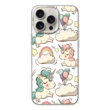 Чехол для Айфон 17 Pro Max - (Единорожки - Новинки) (AlphaPrint) (Единорожки)