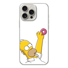 Чехол с Симпсонами для iPhone 17 Pro Max (VPrint) (Гомер с пончиком)