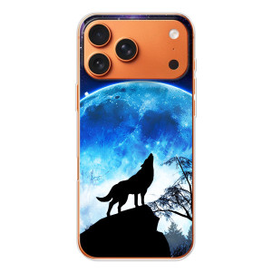 Чехол с Волком на iPhone 17 Pro Max – Воет на луну
