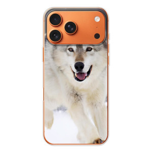 Чехол с Волком на iPhone 17 Pro Max – Волк на снегу
