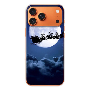 Чохол Санта Клаус для iPhone 17 Pro Max – Санта - місяць