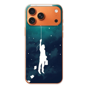 Чохол (ТПУ) з планетами на iPhone 17 Pro Max – To The moon