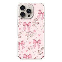 Чехол банты для iPhone 17 Pro Max – Банты с цветами