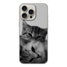 Чехол с рисунком кот на iPhone 17 Pro Max (Пара котов)