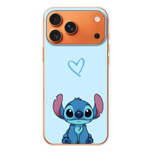 Чехол с рисунком Стич для iPhone 17 Pro Max – Голубой Стич