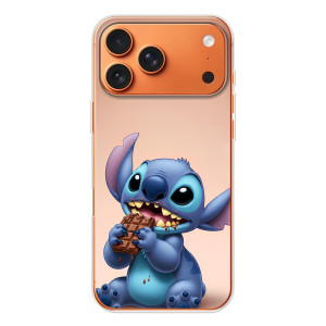 Чехол с рисунком Стич для iPhone 17 Pro Max – Стич с шоколадом