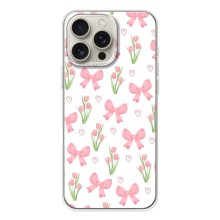 Чехол с бантиками на Айфон 17 Pro Max (Банты и цветы)
