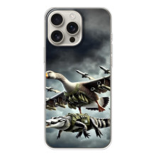 Чехол с мемами тралалело тралала для iPhone 17 Pro Max – Гусини и крокодило
