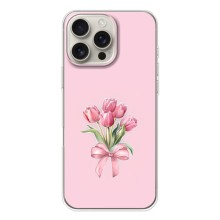 Чехол с розовым рисунком для iPhone 17 Pro Max (Букет цветов)