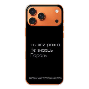 Чехол с прикольным текстом на iPhone 17 Pro Max – Положи мой телефон