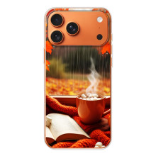 Чехол с уникальным дизайном «Осень с кофе» для iPhone 17 Pro Max – Кофе и дождь