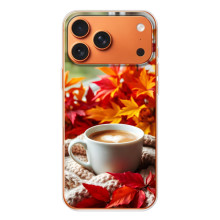 Чехол с уникальным дизайном «Осень с кофе» для iPhone 17 Pro Max – Кофе и листья