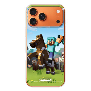 Чехлы для iPhone 17 Pro Max (Персонажи Майн Крафт) – На коне