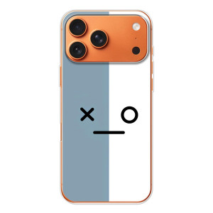 Силиконовые Чехлы (смешные стикеры) для iPhone 17 Pro Max – Серо-белый