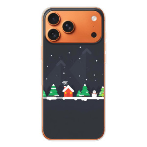 Силиконовый бампер на рождество для iPhone 17 Pro Max – Город зимний