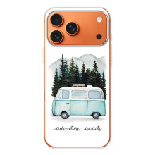 Силиконовый бампер с картинкой машины на iPhone 17 Pro Max – Домик на колесах