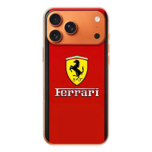 Силиконовый бампер с картинкой машины на iPhone 17 Pro Max – Ferrari Logo