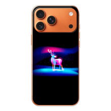 Силиконовый бампер с картинкой животных для iPhone 17 Pro Max (Яркий олень)