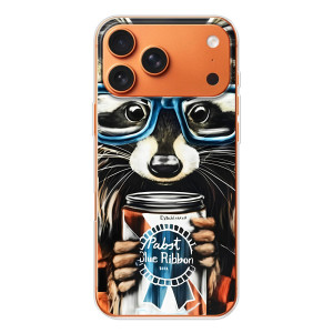Силиконовый Чехол с Енотами на iPhone 17 Pro Max – Енот в очках