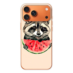 Силиконовый Чехол с Енотами на iPhone 17 Pro Max – Енот