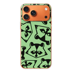 Силиконовый Чехол с Енотами на iPhone 17 Pro Max – Мордочки Енота