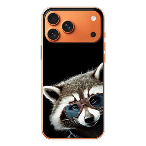 Силиконовый Чехол с Енотами на iPhone 17 Pro Max – Стильный Енот
