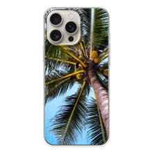 Силиконовый чехол с КАРТИНКАМИ лето для iPhone 17 Pro Max (AlphaPrint) (Пальма)