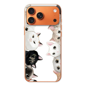 Силиконовый чехол с котиком для iPhone 17 Pro Max – Коты