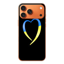 Силиконовый Чехол на iPhone 17 Pro Max (Я-Украина) (Украинское сердце)
