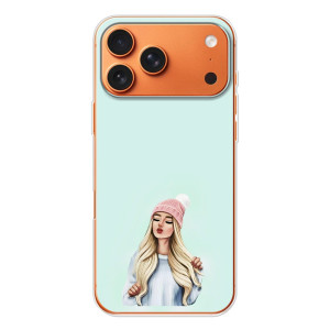 Силиконовый Чехол на iPhone 17 Pro Max с картинкой Стильных Девушек – В шапке