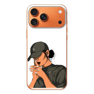 Силиконовый Чехол на iPhone 17 Pro Max с картинкой Стильных Девушек – В зеленом