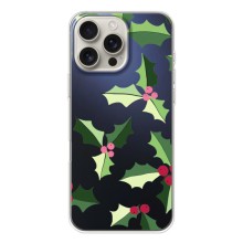 Зимние Чехлы для Айфон 17 Pro Max - прозрачный фон (Рождественский фон)