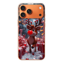 Яркий чехол для iPhone 17 Pro Max с Зимними Оленятами – Олень среди подарков