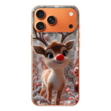Яркий чехол для iPhone 17 Pro Max с Зимними Оленятами