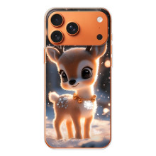 Яркий чехол для iPhone 17 Pro Max с Зимними Оленятами – Оленёнок