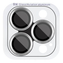 Защитное стекло Metal Classic на камеру (в упак.) для Apple iPhone 17 Pro (6.3") / 17 Pro Max (6.9") – Серебряный