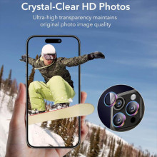 Защитное стекло Metal Classic на камеру (в упак.) для Apple iPhone 17 Pro (6.3") / 17 Pro Max (6.9") – Сиреневый