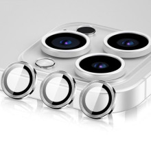 Защитное стекло Metal Classic на камеру (в упак.) для Apple iPhone 17 Pro (6.3") / 17 Pro Max (6.9") – Серебряный