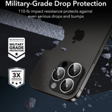 Защитное стекло Metal Classic на камеру (в упак.) для Apple iPhone 17 Pro (6.3") / 17 Pro Max (6.9") – Серебряный