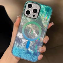 Чехол TPU Shiny Mountain (MagFit) для Apple iPhone 17 Pro (6.3") – Зеленый
