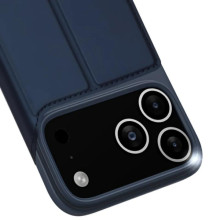 Чехол-книжка Dux Ducis с карманом для визиток для Apple iPhone 17 Pro (6.3") – Синий