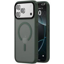 TPU+PC чехол Metal Buttons with MagSafe Colorful для Apple iPhone 17 Pro (6.3")