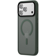 TPU+PC чехол Metal Buttons with MagSafe Colorful для Apple iPhone 17 Pro (6.3") – Зеленый