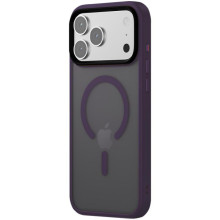 TPU+PC чехол Metal Buttons with MagSafe Colorful для Apple iPhone 17 Pro (6.3") – Темно-Фиолетовый