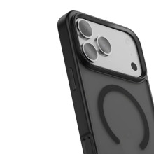 TPU+PC чехол Metal Buttons with MagSafe Colorful для Apple iPhone 17 Pro (6.3") – Черный
