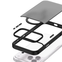 TPU+PC чехол Metal Buttons with MagSafe Colorful для Apple iPhone 17 Pro (6.3") – Черный